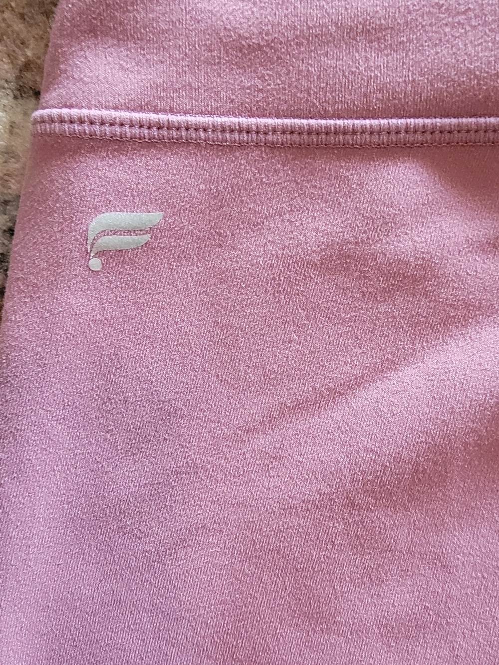 Fabletics Pink Colorblock High-Waisted Leggings - Picture 3 of 3